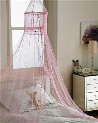 Popsicle PINK Voile Bed Canopie- (CTB066290)