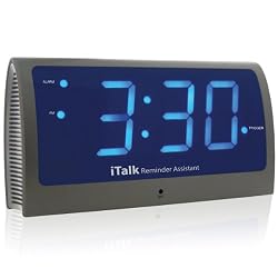 iTalk Reminder Assistant Voice Activated Clock