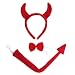 Devil Horns, Tail, & Bow Tie Costume Set ~ Halloween Devil Costume Accessories