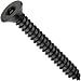 Black Oxide Alloy Steel Tamper Resistant Sheet Metal Screw, USA Made, Flat Head, Tamper Resistant Pin-In-Star Drive