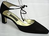 Womens Anne Klein Black Ankle Tie Pumps
