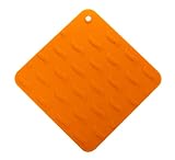L ku  Silicone Kitchen Trivet, Tangerine