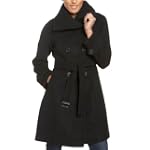 Marc New York Women's Double Breasted Belted Coat