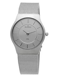 Skagen Womens 233SSS Silver Tone Mesh Watch