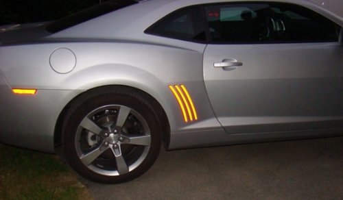 Side Vent Insert Decals - 2010-2015 Camaro - (Color: Hot Pink)
