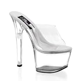 TREASURE-701, Color: Clear/Clear, Women's Size 13 (US)