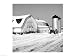Cover:Farmer on Tractor Clearing Snow Away Poster Kunstdruck (24 x 18)
