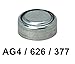 AOR Power 1.5 Volt Alkaline AG4-377/376 Button Battery, 10 Pack