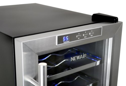 NewAir AW-181E Space Saver 18 Bottle Thermoelectric Wine Cooler, Stainless Steel NewAir AW-181E Space Saver 18 Bottle Thermoelectric Wine Cooler, Stainless Steel