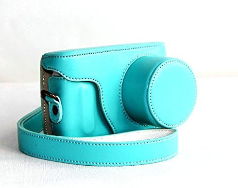 Westlinke Ever Ready Protective Leather Blue Camera Case Bag for Samsung NX Mini Camera with 9-27mm Lens+Westlinke LOGO stylus