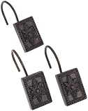 Carnation Home Fashions Carlisle Ceramic Resin Shower Curtain Hook, Oil Rubbed Bronze