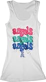 Los Angeles Angels of Anaheim White Girls Ribbed Tank Top