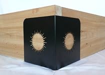 Quick Corners for Raised Garden Beds - Black with Sunburst Design - Set of 4 Corners