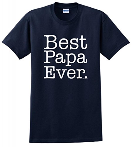 Best Papa Ever T-Shirt XL Navy