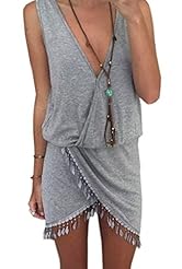 Sexy Polyester Sleeveless Asymmetric Elasticized   Waistline Party Dress 