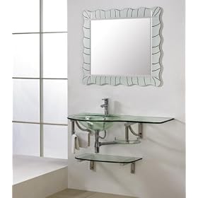 DreamLine DLVG-118 Glass Vanity, Clear Glass