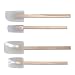 Silicone Spatulas and Spoonulas, Set of 4 Clear