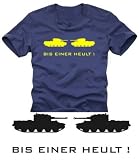 Bis einer heult T-Shirt dunkelblau / gelb