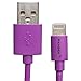 Pangea Apple Certified Lightning Cable - 5 Foot - for iPhone 5 (5/5S/5C), iPad Air, iPad Mini with Retina, iPad (4th gen), iPad Mini, iPod Touch (5th gen), and iPod Nano (7th gen) - Purple.