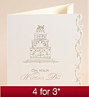 Traditional Wedding Cake Card
