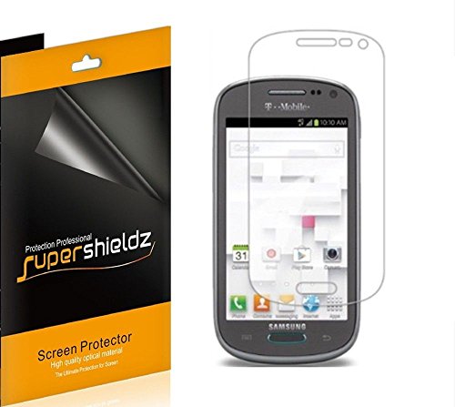 [6-Pack] SUPERSHIELDZ- High Definition Clear Screen Protector For Samsung Galaxy Exhibit T599 (T-Moibile) + Lifetime Replacements Warranty (T-Mobile , MetroPCS)[6 Pack] - Retail Packaging