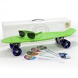 STEREO(ステレオ) Vinyl Cruiser Plastic Complete Skateboard Green/ステレオ バイナルクルーザー プラスティックコンプリート スケートボード グリーン ジェイソン・リー