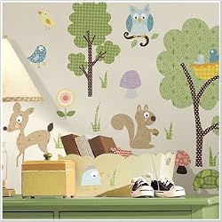 Magnificent Peel & Stick By RoomMates Woodland Animals Wall Decals