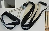 Trainer In a Bag, Travel Suspension Trainer, 1" Black US Military Webbing, Made in USA using USA Manufactured Parts