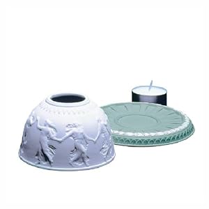 Wedgwood Jasperware Lithophane W  Candle Blue by 