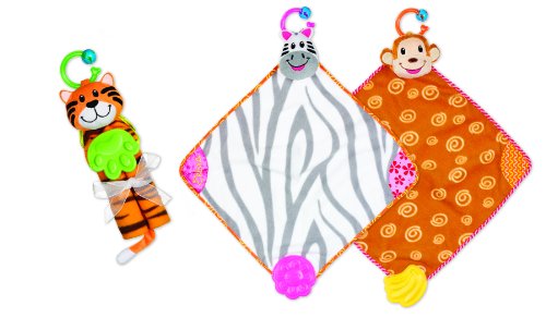 Munchkin Teething Blanket with Pacifier Attachment