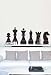 Vinyl Wall Art Decal Sticker Chess Board Pieces