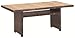 Alu Rattan Geflecht Teak Holz Gartentisch Tettero 180 x 90 cm