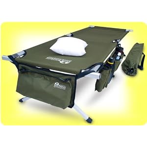 EARTH-MILITARY-STYLE-JAMBOREE-FOLDING-ALUMINUM-SLEEPING-CAMPING-COT-w-FREE-SIDE-BAG-STORAGE-SYSTEM-and-PILLOW-15-00-Value-