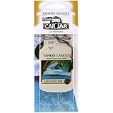 Yankee Candle Classic Paper Car Jar Hanging Odor Neutralizing Air Freshener, Coconut Bay Scent