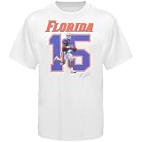 NCAA Tim Tebow Florida Gators #15 Player T-shirt - White (X-Large)