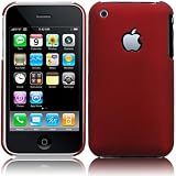 IPHONE 3G S / 3GS RUBBERISED SHIELD BACK COVER  RED PART OF THE QUBITS ACCESSORIES RANGE