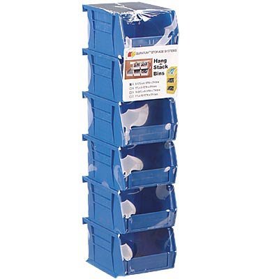 Quantum Heavy-Duty Storage Bins - 6-Pk., Blue