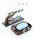 Six Shooter Belt Buckle Bathroom Set - Toothbrush Holder & Soap Dish Western Pistol Gun Decor