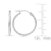 413O8nHnhgL. SL75  14K White Gold Diamond Cut Hoop Earrings