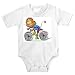 Onesie with lion, bike, bicycle, sport, animal, riding, cycling