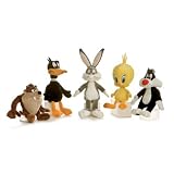 Looney Tunes Huggable Set with Bugs Bunny, Daffy Duck, Taz, Tweety, and Sylvester 6 inch Toy Stuffed Animals
