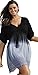 swimsuitsforall Women's Black Ombre Crochet Dress
