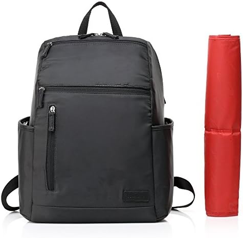 Mengma 4Colors Waterproof Nylon Nappy Backpack Climping Travel Bag with Changing Mat Wet Bag