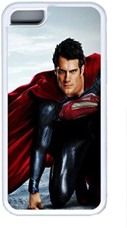 iPhone 5C Case, iPhone 5C Cases -Man Of Steel Henry Cavill TPU Rubber Soft Case Back Cover For iPhone 5C White