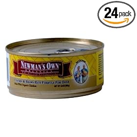 Newman's Own®Organics Chicken & Brown Rice Formula For Dogs, 5.5-Ounce Tins (Pack of 24)