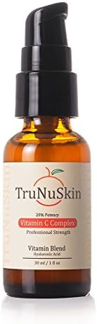 Professional Strength 20% Vitamin C Serum for FACE, NECK and CHEST!! With Natural Vitamin E, Hyaluronic Acid, Amino Acids and Antioxidants that Protect Skin from Free Radicles, Environmental Pollution, and Sun Damage, Lightens Brown Age Spots, Rejuvenates and Evens Skin Tone.