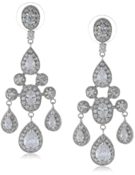 Nina Alia Pave Crystal Chandelier Earrings