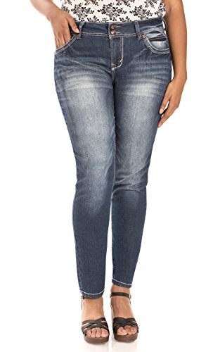 WallFlower Juniors Plus Size Luscious Curvy Skinny Jeans in Katy Size:20