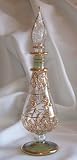 Egyptian Perfume Bottle Mouth/Hand Blown Weddings / Favors / Gifts - Color: Green - (EPB-010GR)
