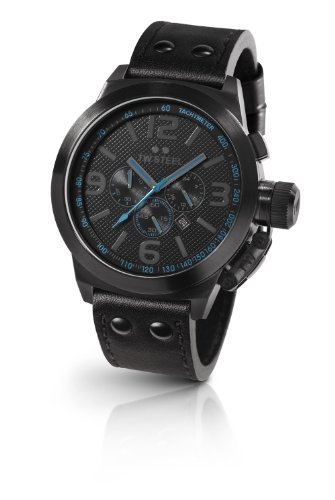 TW Steel Herren-Armbanduhr XL Canteen Style Chronograph Leder TW-905 Preisvergleich